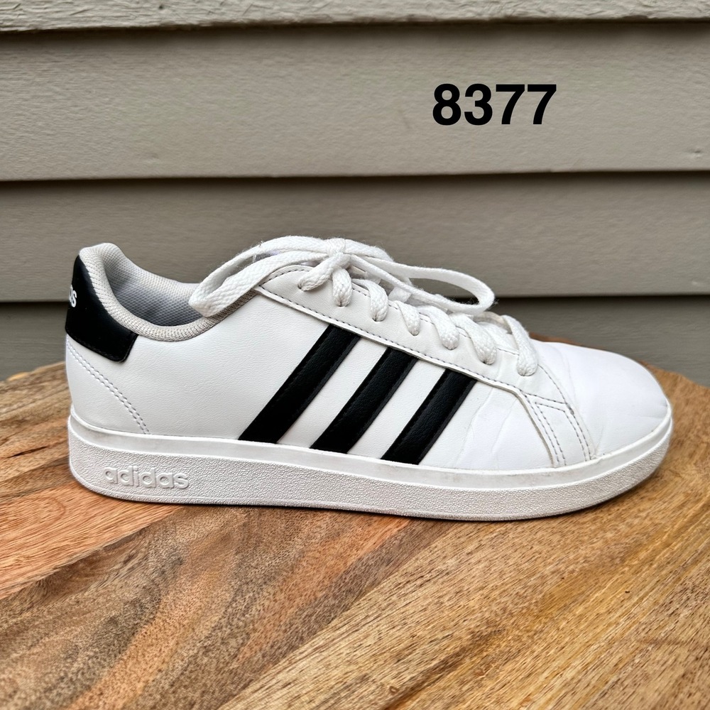 Adidas Grand Court 2.0 Mens White Black Sneakers GW6511 Size 6